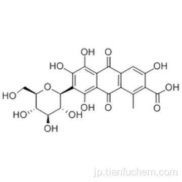 ２−アントラセンカルボン酸、７ − ｂ − Ｄ−グルコピラノシル−９，１０−ジヒドロ−３，５，６，８−テトラヒドロキシ−１−メチル−９，１０−ジオキソ−ＣＡＳ １２６０−１７−９